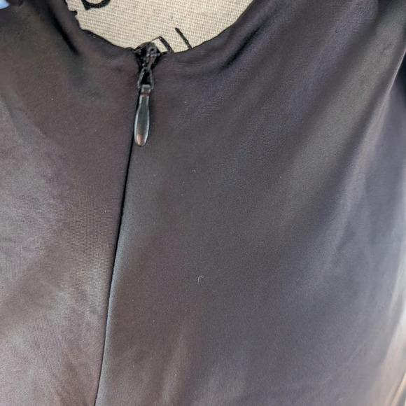 Zara Elegant Black Slip Dress - Picture 3 of 7